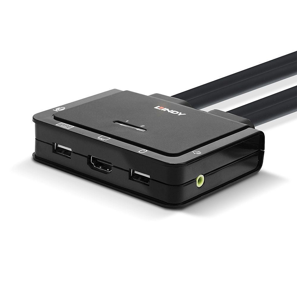 Lindy 42340 switch per keyboard-video-mouse (kvm) Nero [LINDY42340]
