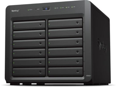 Synology DiskStation DS2422+ server NAS e di archiviazione Tower Ryzen Embedded V1500B 4 GB DDR4 0 TB DiskStation Manager Nero [DS2422+]