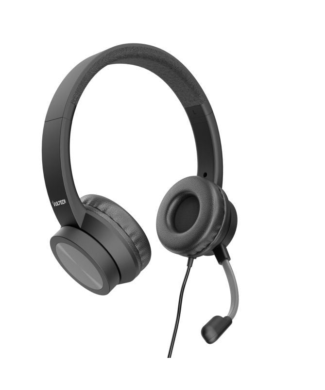 Vultech HS-03 cuffia e auricolare Cablato A Padiglione Ufficio USB tipo A Nero [HS-03]
