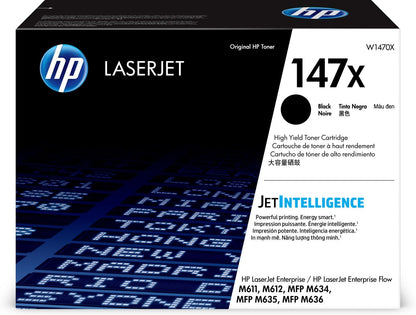HP LaserJet Cartuccia toner nero originale 147X ad alta capacità [W1470X]
