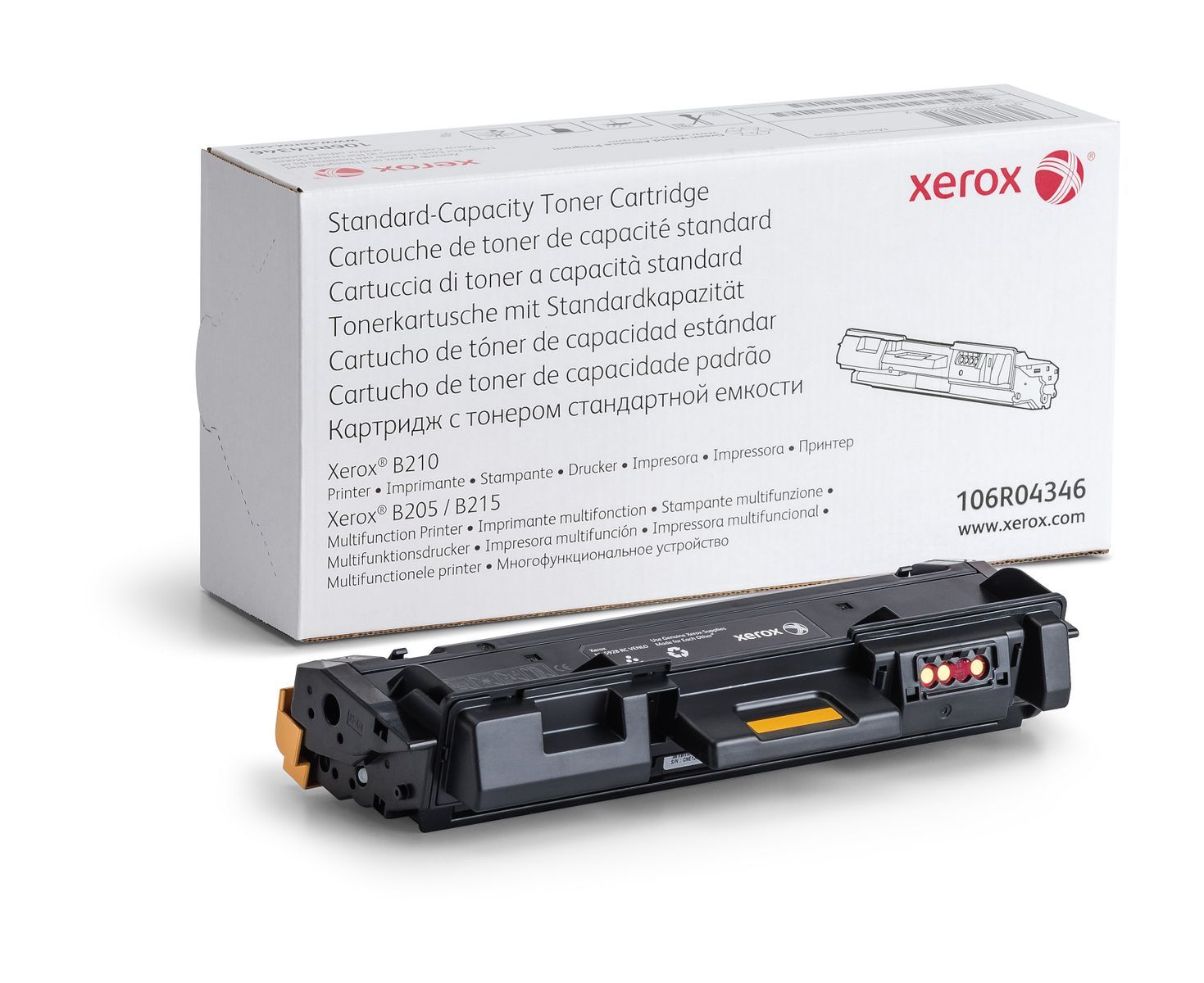 Xerox Cartuccia toner Nero a Capacità standard da 1500 Pagine per Stampante  B210, Stampante multifunzione  B205/  B215 (106R04346) [106R04346]