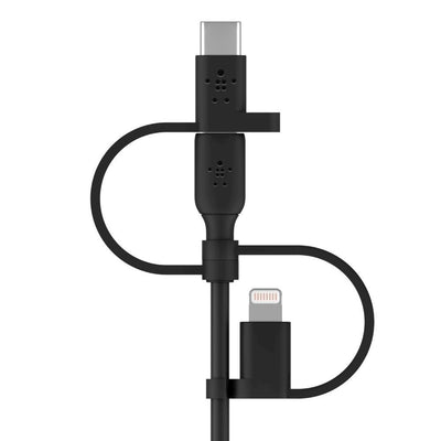 Belkin BOOST CHARGE cavo USB 1 m USB A USB C/Micro-USB B/Lightning Nero [CAC001BT1MBK]