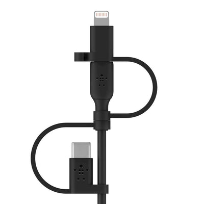 Belkin BOOST CHARGE cavo USB 1 m USB A USB C/Micro-USB B/Lightning Nero [CAC001BT1MBK]