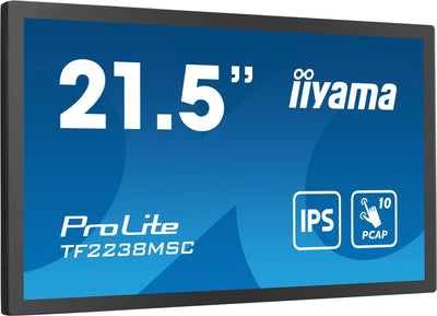 iiyama TF2238MSC-B1 Monitor PC 53,3 cm (21") 1920 x 1080 Pixel Full HD LED Touch screen Nero [TF2238MSC-B1]