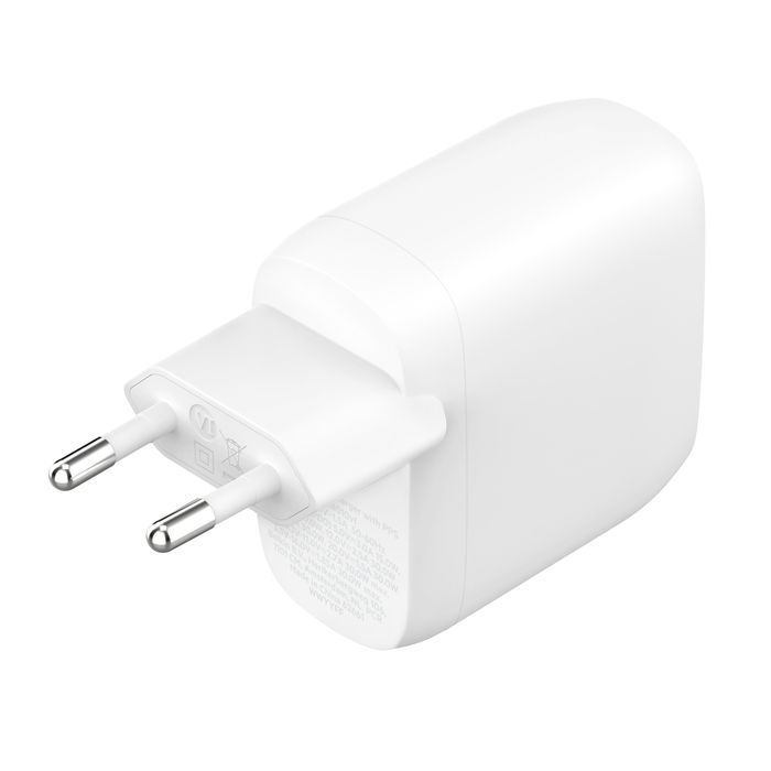 Belkin CARICABATTERIE DA PARETE DUAL 30W PORTA USB-C [WCB010VFWH]