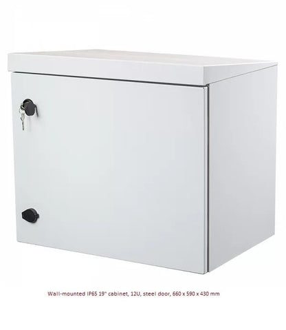 Rack 19''Wall-mounted IP65 12U steel door Prof.430 [AT-02575] - ITPartners