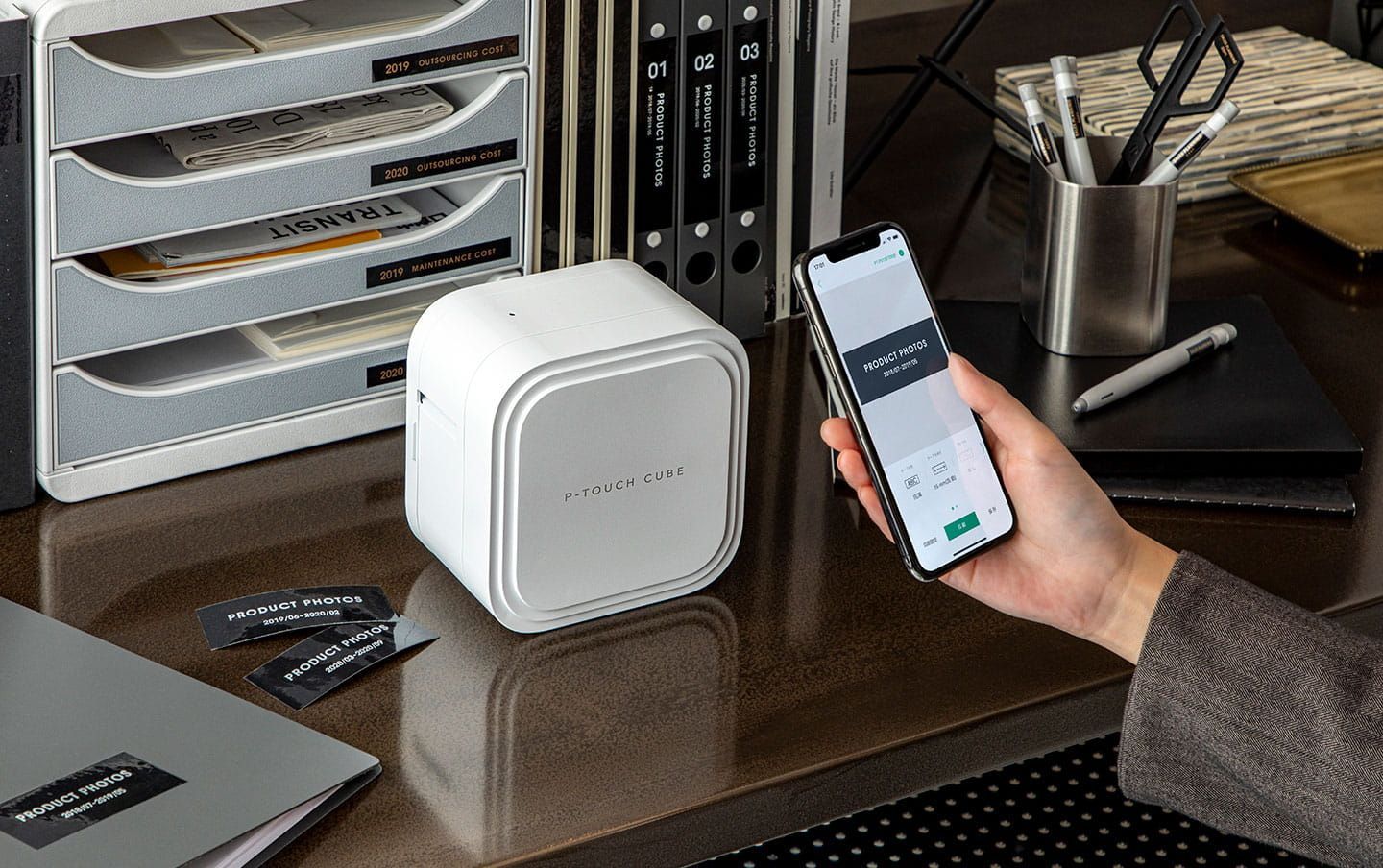 Brother PT-P910BT stampante per etichette (CD) Trasferimento termico 360 x 360 DPI Con cavo e senza cavo TZe Bluetooth [PTP910BTZ1]