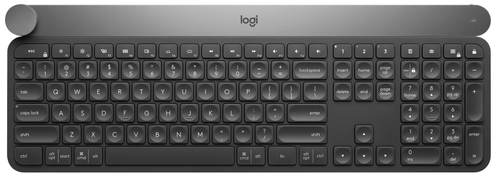 Logitech 920-008500 tastiera Universale RF senza fili + Bluetooth QWERTY Italiano Nero, Grigio [920-008500]