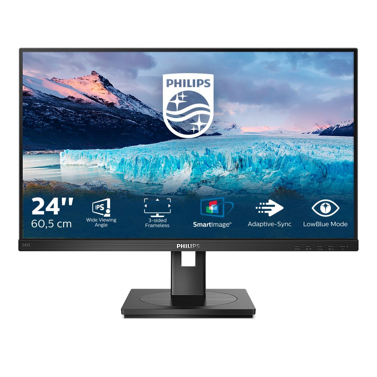 Philips S Line 242S1AE/00 Monitor PC 60,5 cm (23.8") 1920 x 1080 Pixel Full HD LED Nero [242S1AE/00]