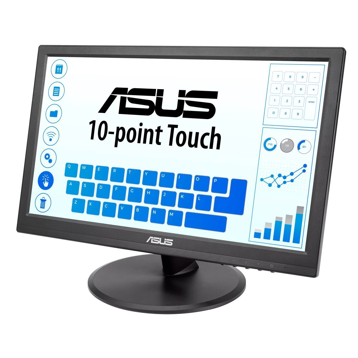 ASUS VT168HR Monitor PC 39,6 cm (15.6") 1366 x 768 Pixel WXGA LED Touch screen Nero [VT168HR]