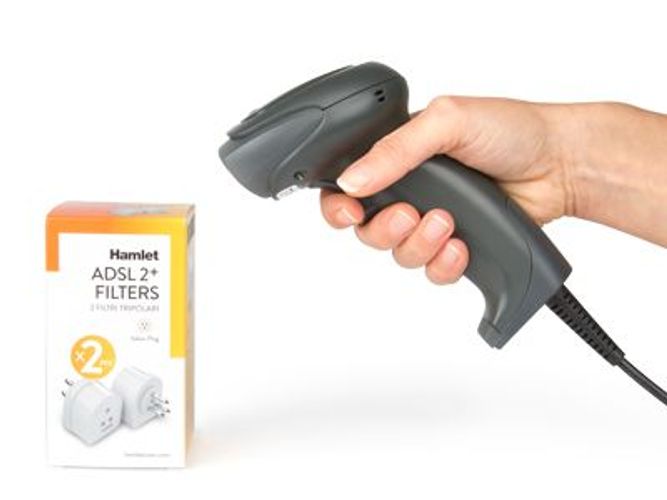 Hamlet HBCS2D100U lettore di codici a barre 1D/2D CMOS Nero Handheld bar code reader [HBCS2D100U]