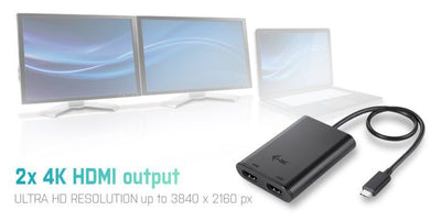 i-tec USB-C 3.1 Dual 4K HDMI Video Adapter [C31DUAL4KHDMI]