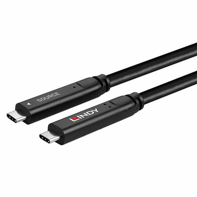 Lindy 43398 cavo USB USB 3.2 Gen 1 (3.1 Gen 1) 10 m USB C Nero [LINDY43398]