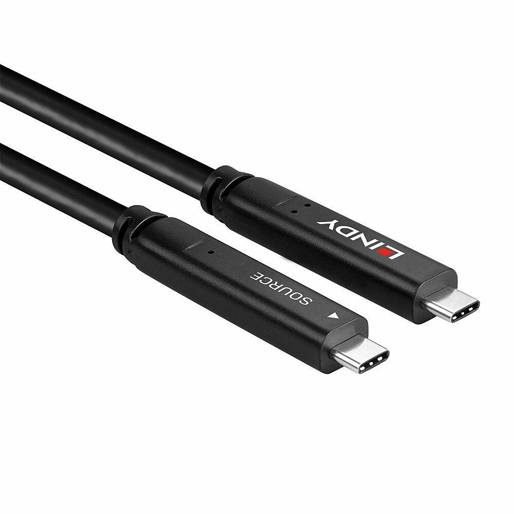 Lindy 43398 cavo USB USB 3.2 Gen 1 (3.1 Gen 1) 10 m USB C Nero [LINDY43398]