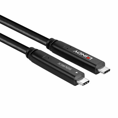 Lindy 43398 cavo USB USB 3.2 Gen 1 (3.1 Gen 1) 10 m USB C Nero [LINDY43398]