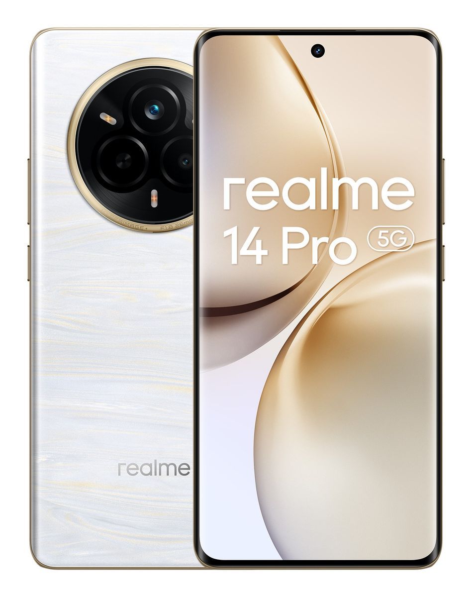 realme 14 Pro 5G 17,2 cm (6.77") Doppia SIM Android 15 USB tipo-C 8 GB 256 GB 6000 mAh Bianco [0119360300]