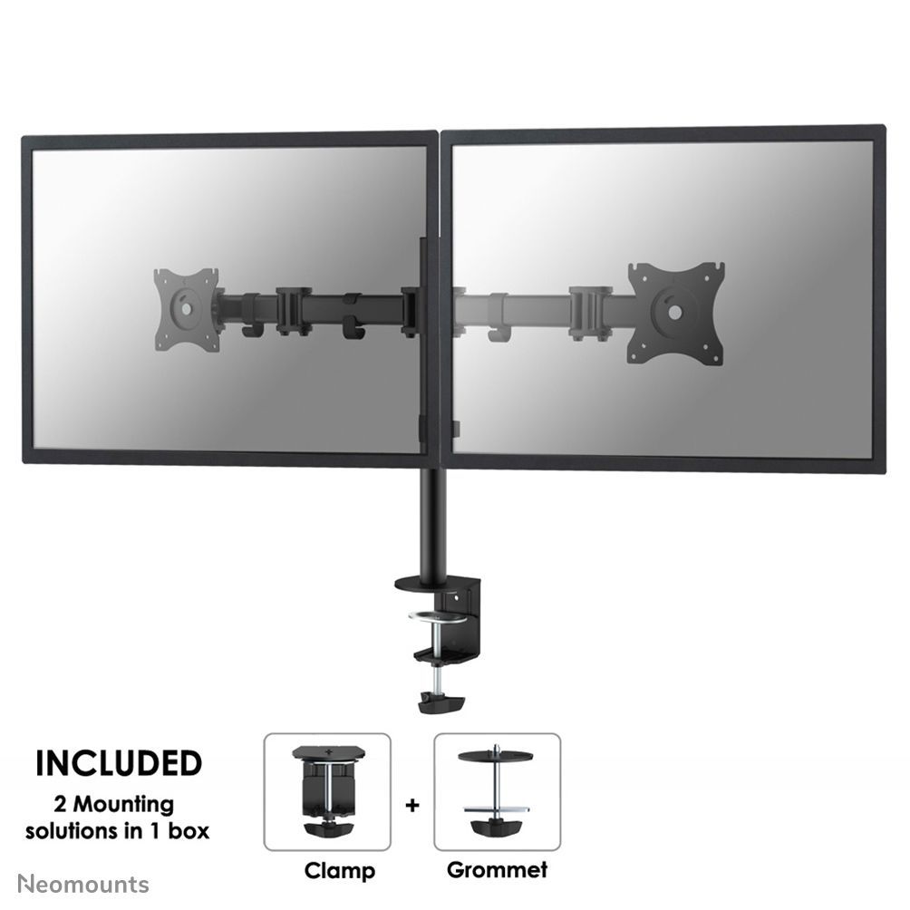 Neomounts NM-D135DBLACK Braccio per monitor 10-27" [NM-D135DBLACK]