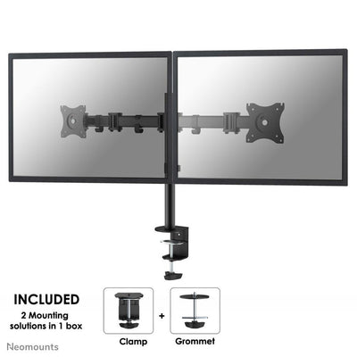 Neomounts NM-D135DBLACK Braccio per monitor 10-27" [NM-D135DBLACK]