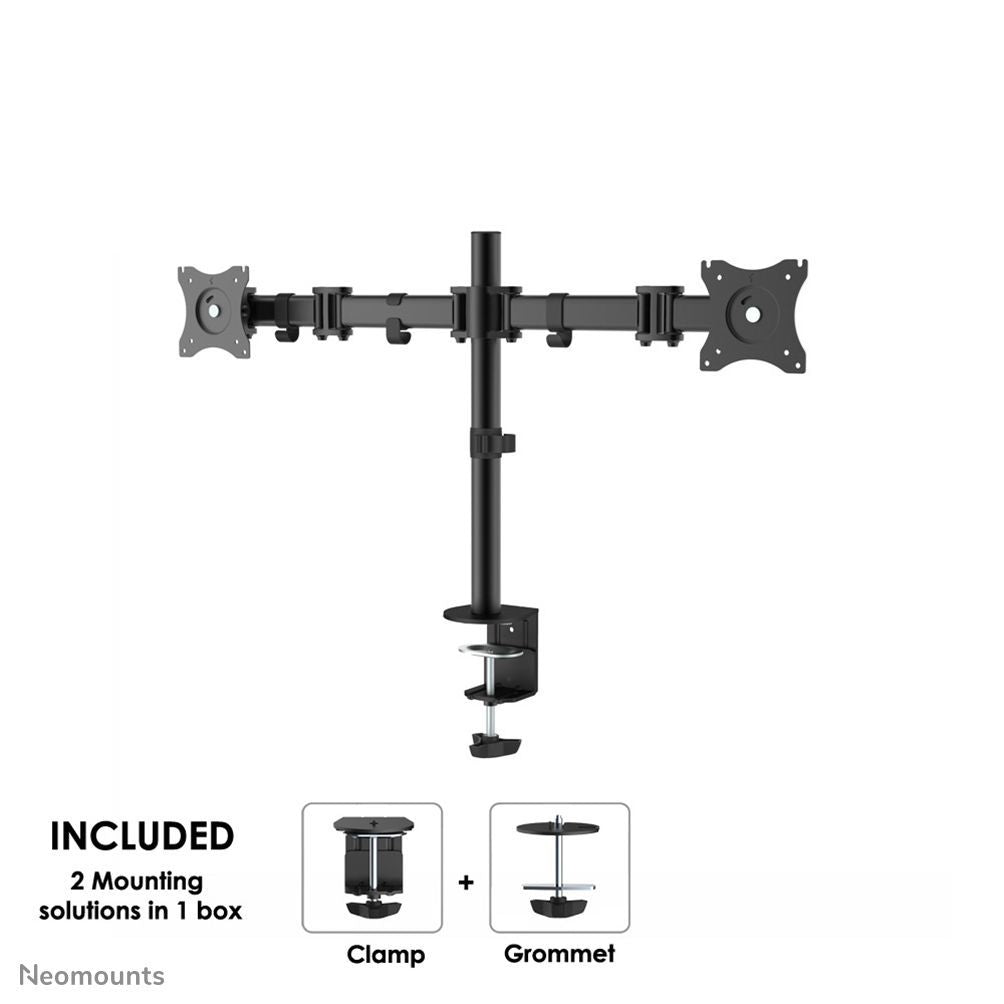 Neomounts NM-D135DBLACK Braccio per monitor 10-27" [NM-D135DBLACK]