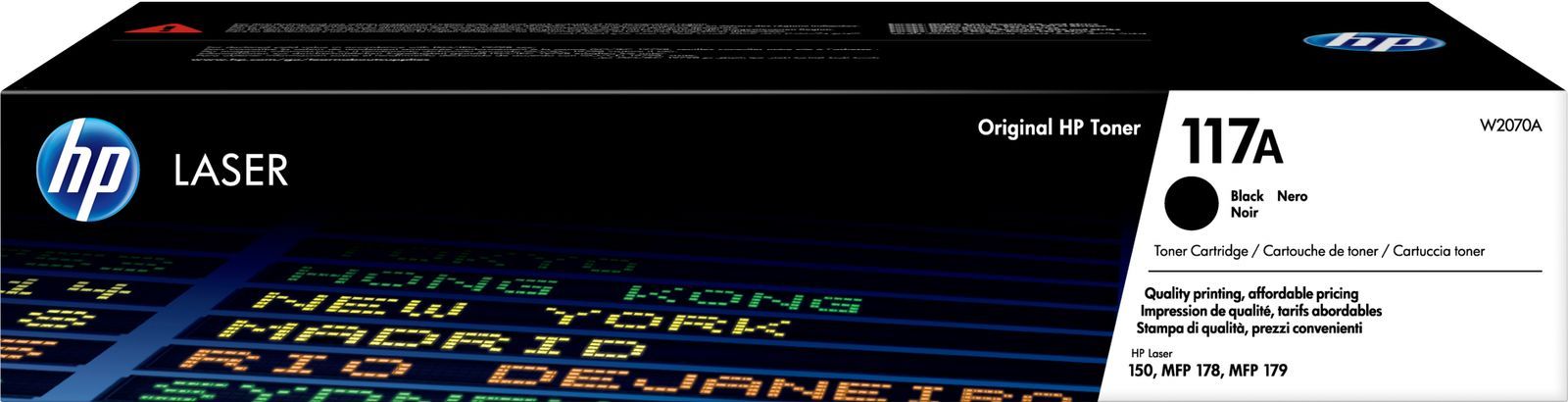 HP Cartuccia toner nero per stampante laser originale 117A [W2070A]