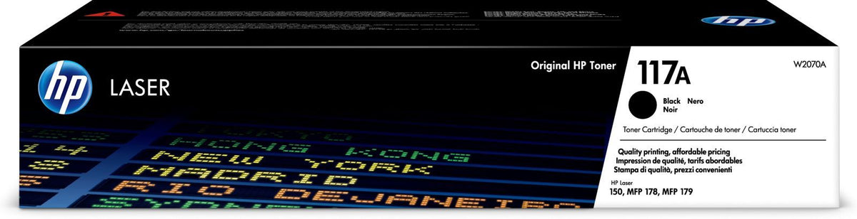 HP Cartuccia toner nero per stampante laser originale 117A [W2070A]