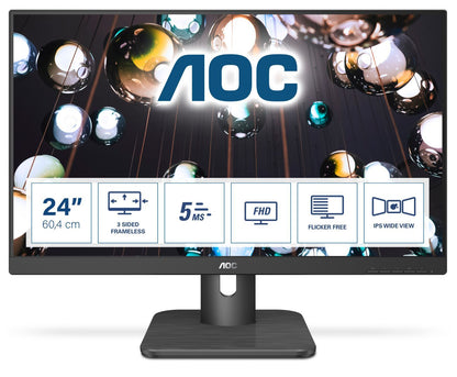 AOC E1 24E1Q Monitor PC 60,5 cm (23.8") 1920 x 1080 Pixel Full HD LED Nero [24E1Q]