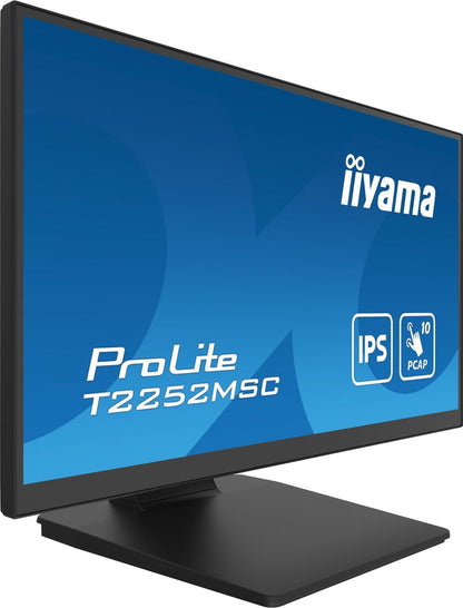 iiyama ProLite T2252MSC-B2 Monitor PC 54,6 cm (21.5") 1920 x 1080 Pixel Full HD LCD Touch screen Nero [T2252MSC-B2]
