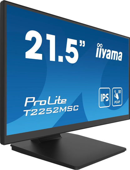 iiyama ProLite T2252MSC-B2 Monitor PC 54,6 cm (21.5") 1920 x 1080 Pixel Full HD LCD Touch screen Nero [T2252MSC-B2]