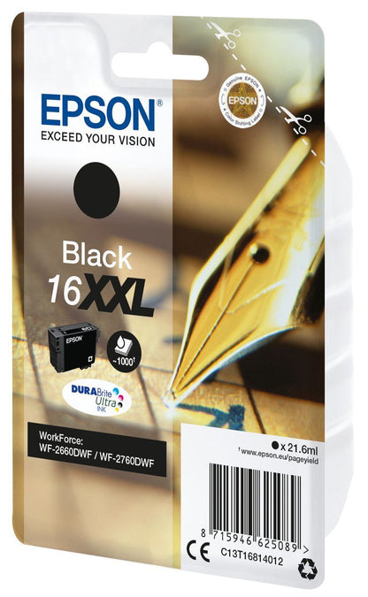 Epson Cartuccia Penna e cruciverba Nero Inchiostri DURABrite Ultra 16XXL [C13T16814012]
