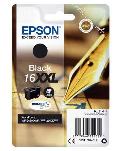 Epson Cartuccia Penna e cruciverba Nero Inchiostri DURABrite Ultra 16XXL [C13T16814012]