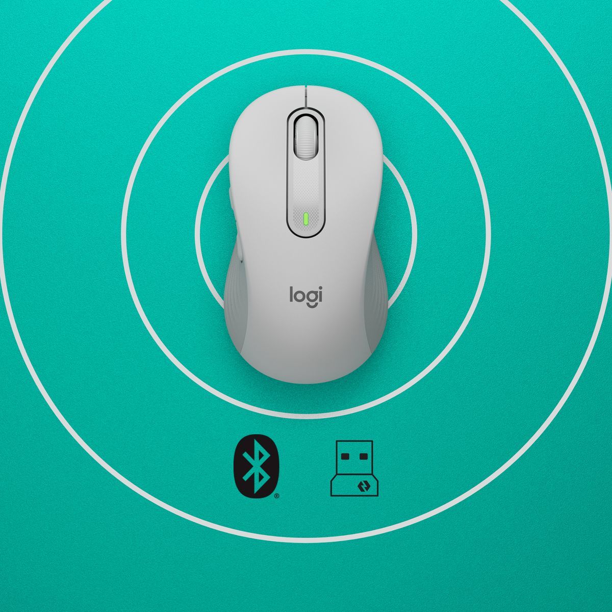 Logitech 910-006275 mouse Ufficio Mano destra RF senza fili + Bluetooth Ottico 4000 DPI [910-006275]