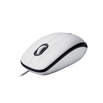 Logitech M100 mouse a filo (bianco) [910-006764]