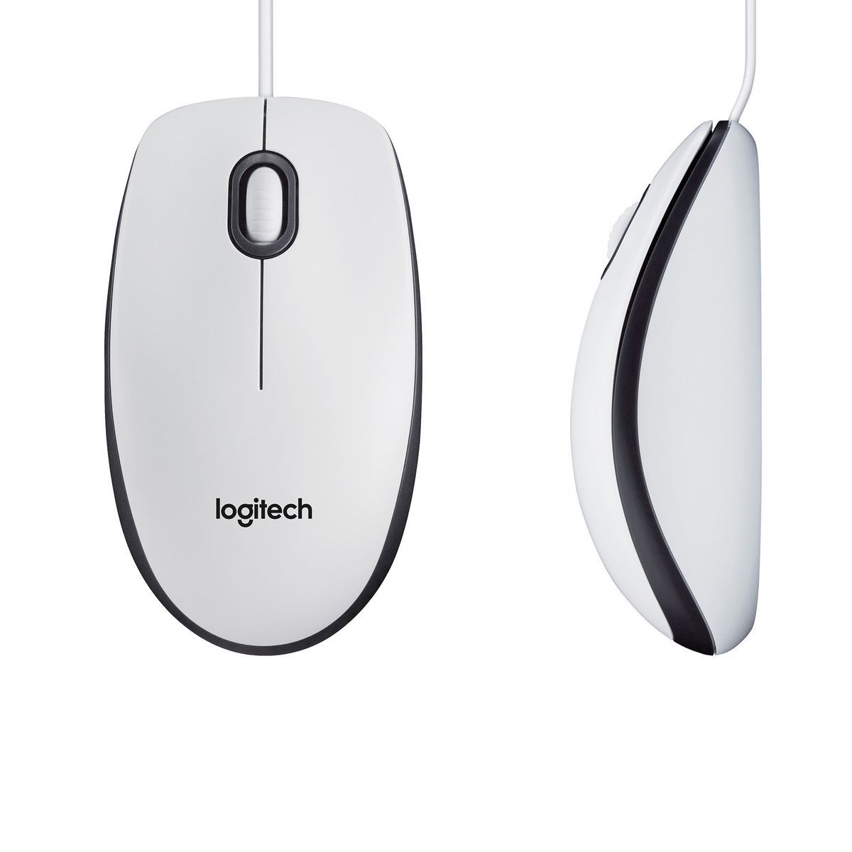 Logitech M100 mouse a filo (bianco) [910-006764]