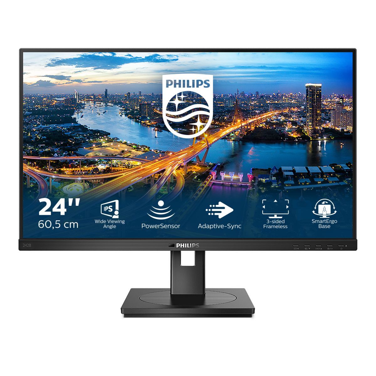 Philips B Line 242B1/00 Monitor PC 60,5 cm (23.8") 1920 x 1080 Pixel Full HD LED Nero [242B1/00]