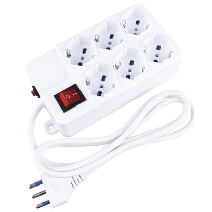 Vultech Multipresa Bipasso 6 Posti con Protezione Overload Mu-03 [MU-03]