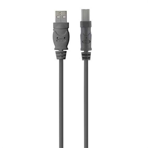 Belkin USB 2.0 A - USB 2.0 B, 1.8m cavo USB 1,8 m USB A USB B 0,48 Gbit/s Grigio [F3U154BT1.8M]