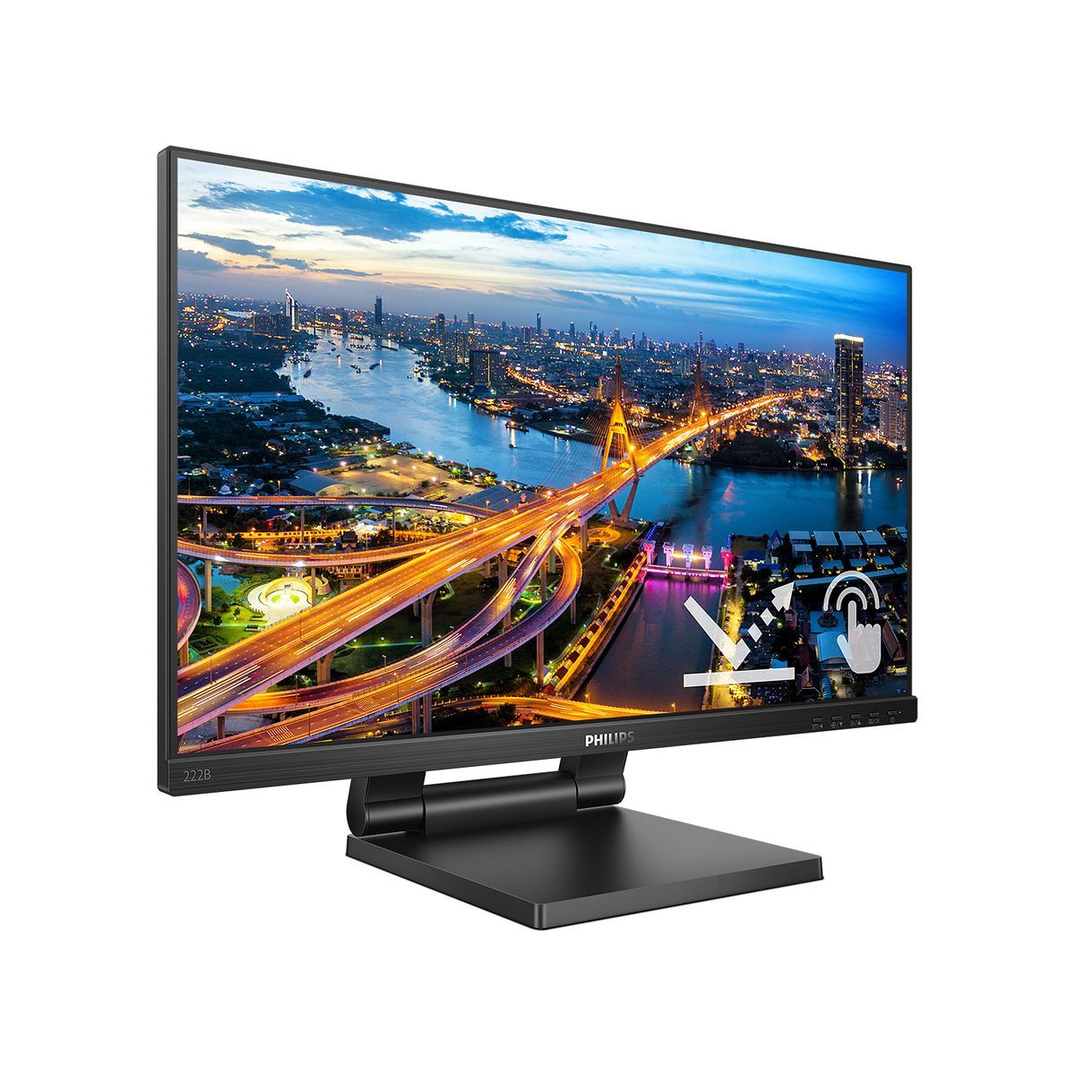 Philips B Line 222B1TC/00 Monitor PC 54,6 cm (21.5") 1920 x 1080 Pixel Full HD LED Touch screen Nero [222B1TC/00]