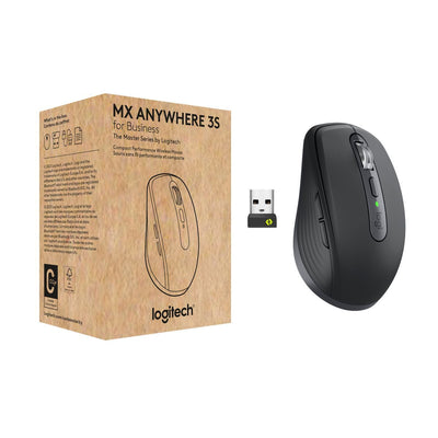 Logitech MX Anywhere 3S for Business mouse Ufficio Mano destra RF senza fili + Bluetooth Laser 8000 DPI [910-006958]
