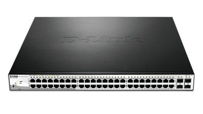 D-Link DGS-1210-52MP Gestito L2 Gigabit Ethernet (10/100/1000) Supporto Power over Ethernet (PoE) Nero, Grigio [DGS-1210-52MP/E]