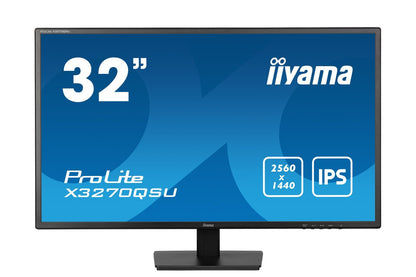 iiyama ProLite X3270QSU-B1 Monitor PC 81,3 cm (32") 2560 x 1440 Pixel Wide Quad HD LED Nero [X3270QSU-B1]