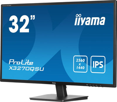 iiyama ProLite X3270QSU-B1 Monitor PC 80 cm (31.5") 2560 x 1440 Pixel Wide Quad HD LED Nero [X3270QSU-B1]