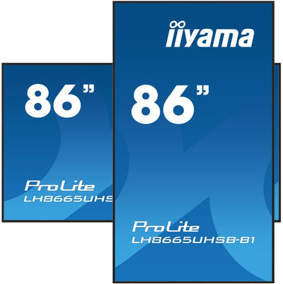 iiyama LH8665UHSB-B1 visualizzatore di messaggi Design chiosco 2,18 m (86") LED Wi-Fi 800 cd/m 4K Ultra HD Nero Processore integrato Android 11 24/7 [LH8665UHSB-B1]