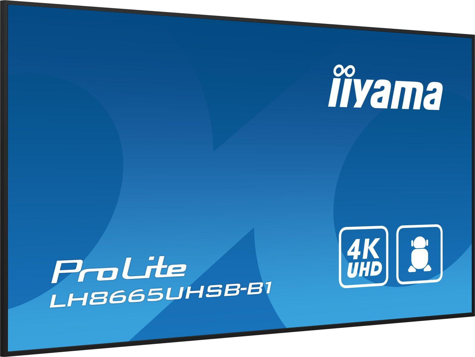 iiyama LH8665UHSB-B1 visualizzatore di messaggi Design chiosco 2,18 m (86") LED Wi-Fi 800 cd/m 4K Ultra HD Nero Processore integrato Android 11 24/7 [LH8665UHSB-B1]