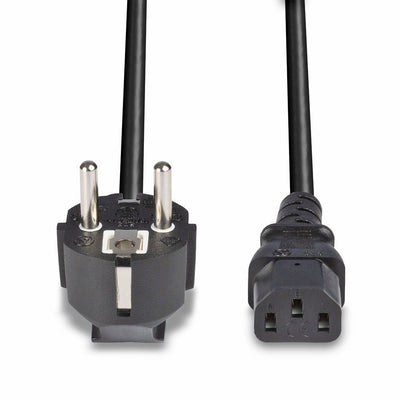 Lindy 30336 cavo di alimentazione Nero 3 m CEE7/7 Accoppiatore C13 [LINDY30336]