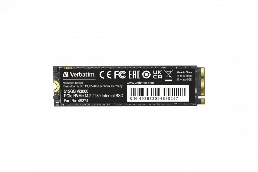 Verbatim Vi3000 512 GB M.2 PCI Express 3.0 NVMe [49374]