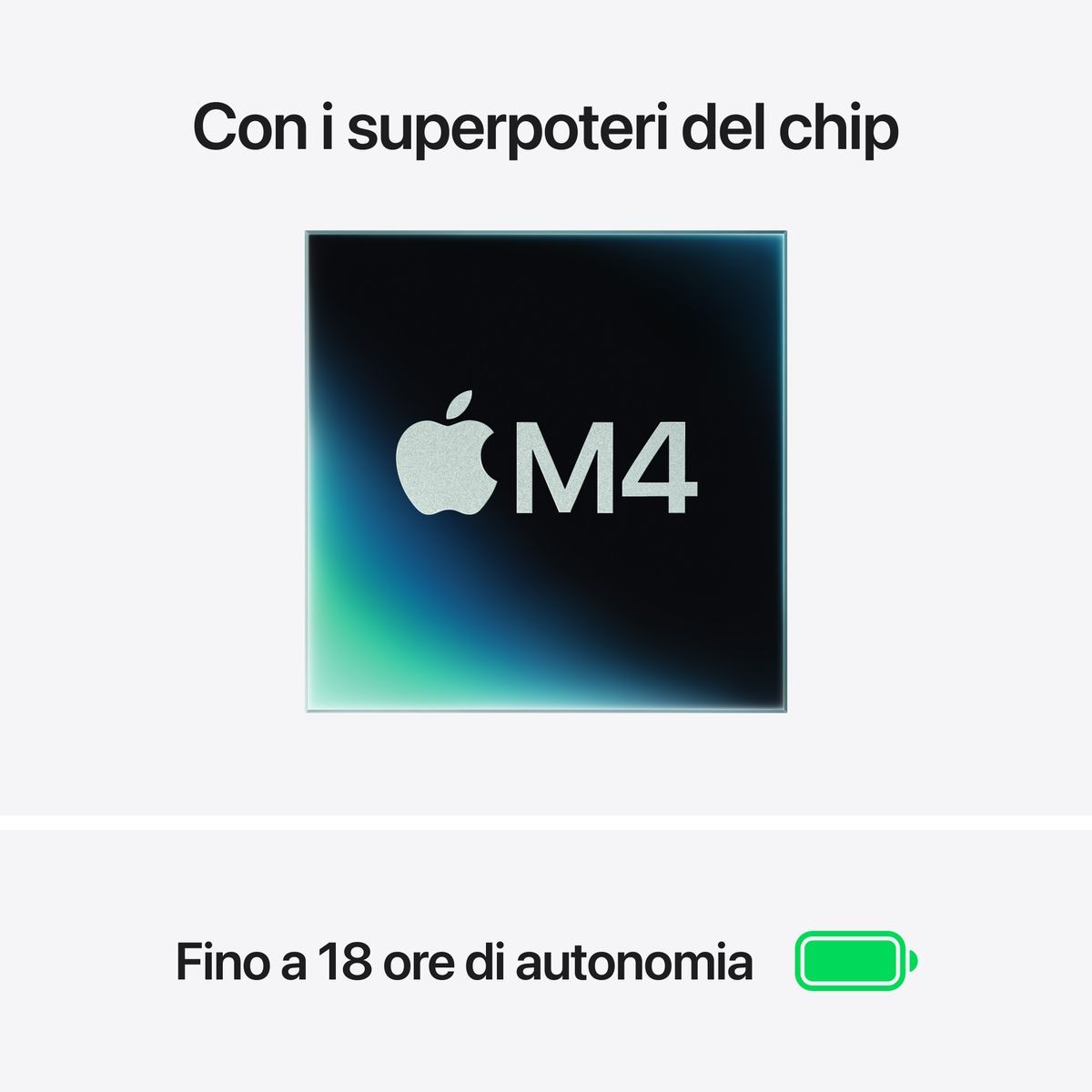 Apple MacBook Air 13'' M4 chip 10-core CPU 8-core GPU, 16GB, 256GB SSD - Mezzanotte [MW123T/A]
