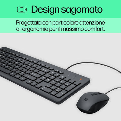 Tastiera e mouse HP 150 Wired [240J7AA#ABZ]