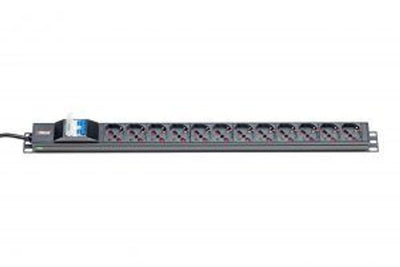 PDU 12 PRESE BIPASSO-SCHUKO 10/16A CON INT.M/T. [ITR-309147]