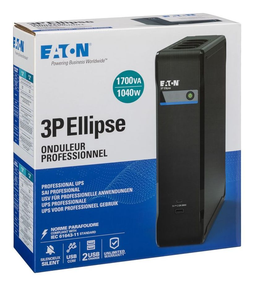 Eaton 3P Ellipse 1700 USB DIN [3P1700UD]