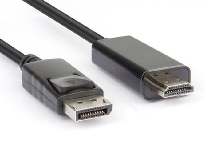 Hamlet XVCDP-HDM18 cavo e adattatore video 1,8 m DisplayPort HDMI tipo A (Standard) Nero [XVCDP-HDM18]
